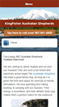 Mobile Screenshot of kingfisheraussies.com