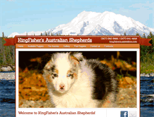 Tablet Screenshot of kingfisheraussies.com